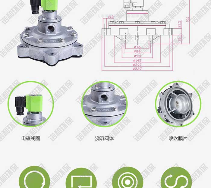 淹沒式電磁脈沖閥